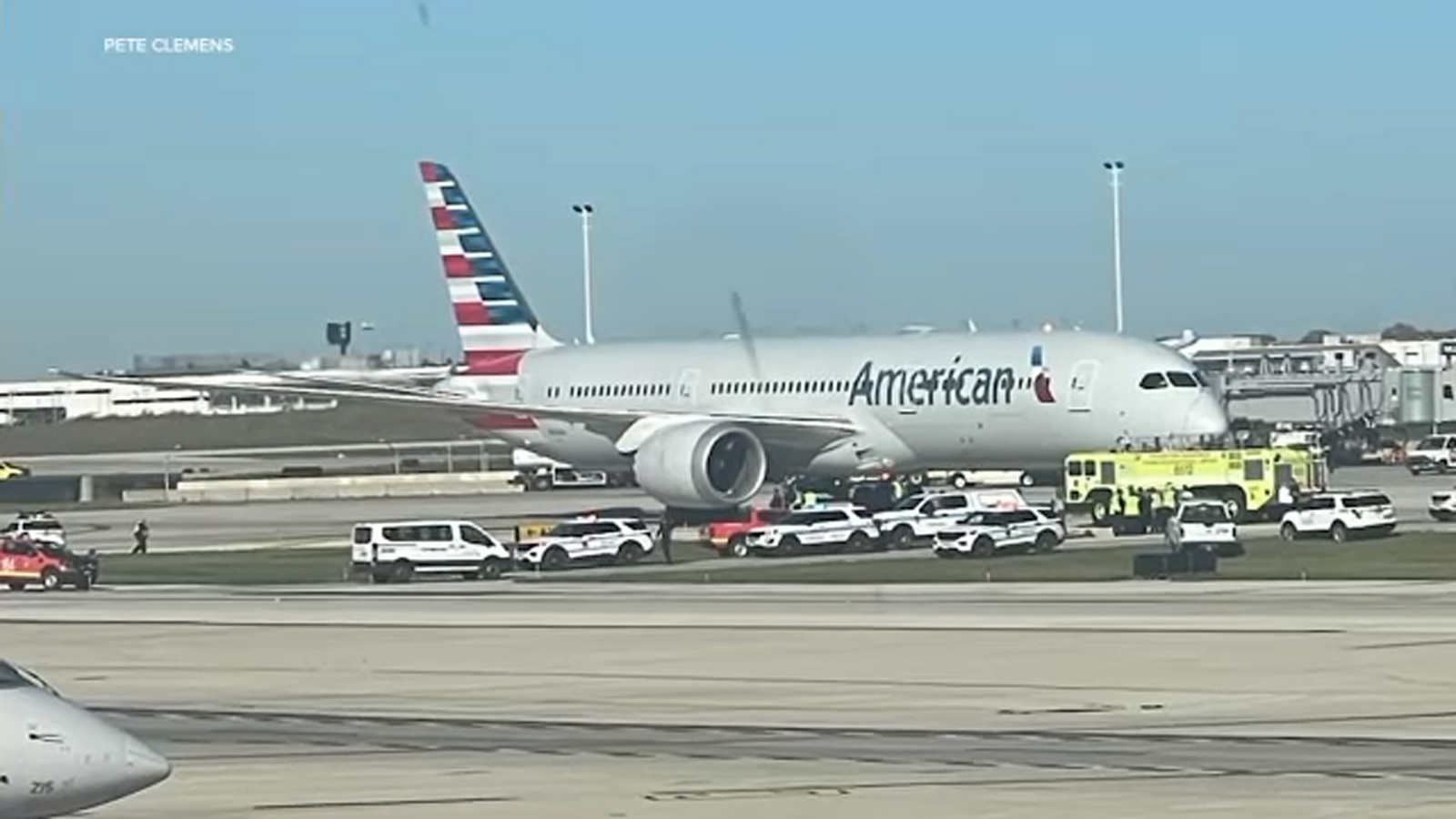 Passengers safe after 'engine issue' on American Airlines Flight 47 at