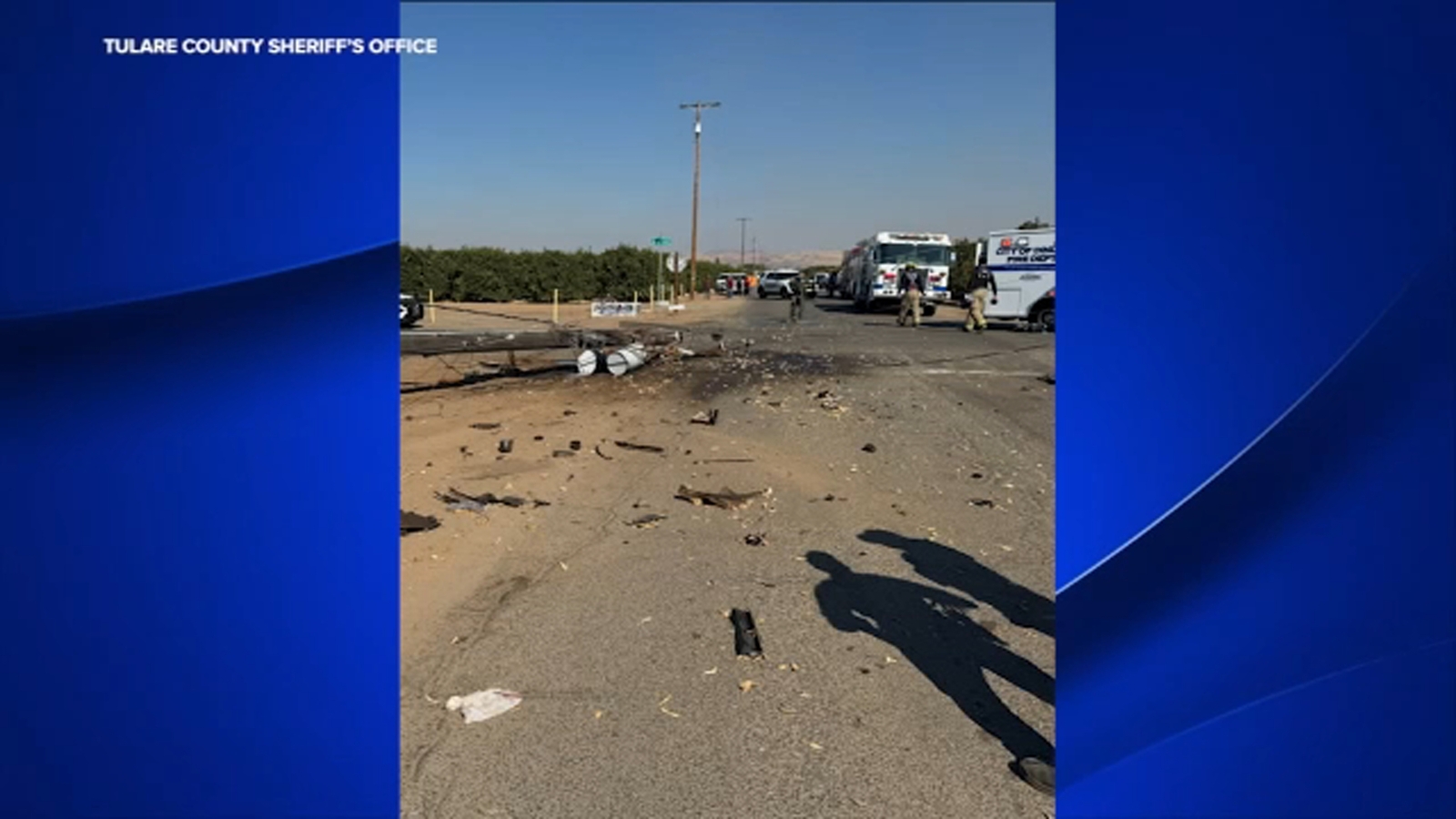 Tulare County deputy injured in car crash, authorities confirm