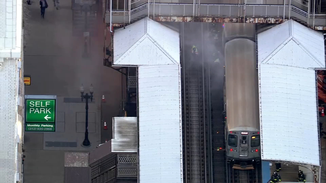 CTA Brown Line train fire affects morning rush hour service in Loop