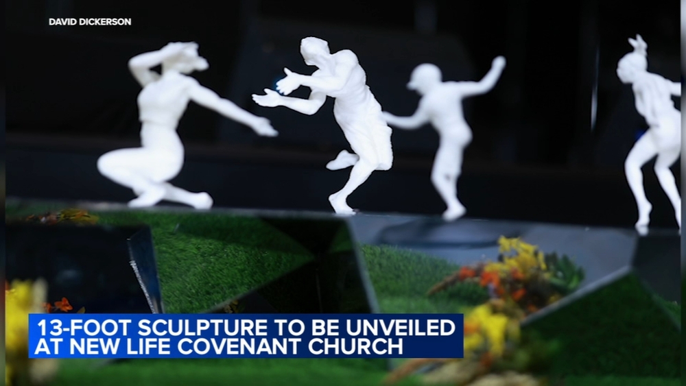 Pastor John Hannah gives sneak peek of new church sculpture