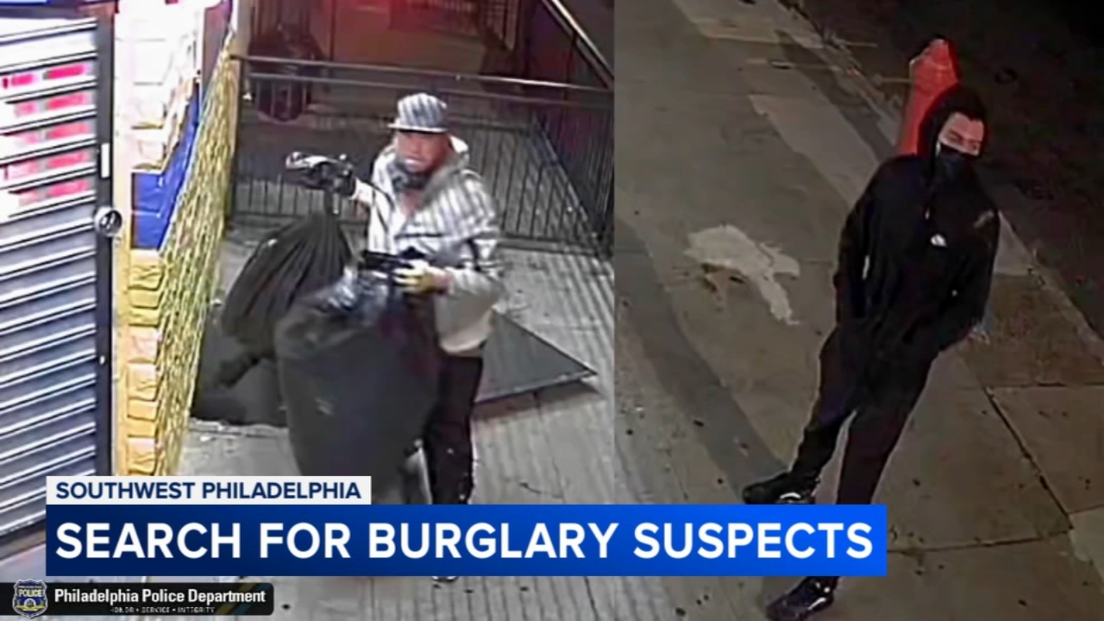 2 suspects sought after string of burglaries caught on surveillance ...