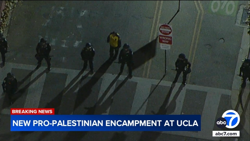 Police descend on UCLA after pro-Palestinian encampment appears