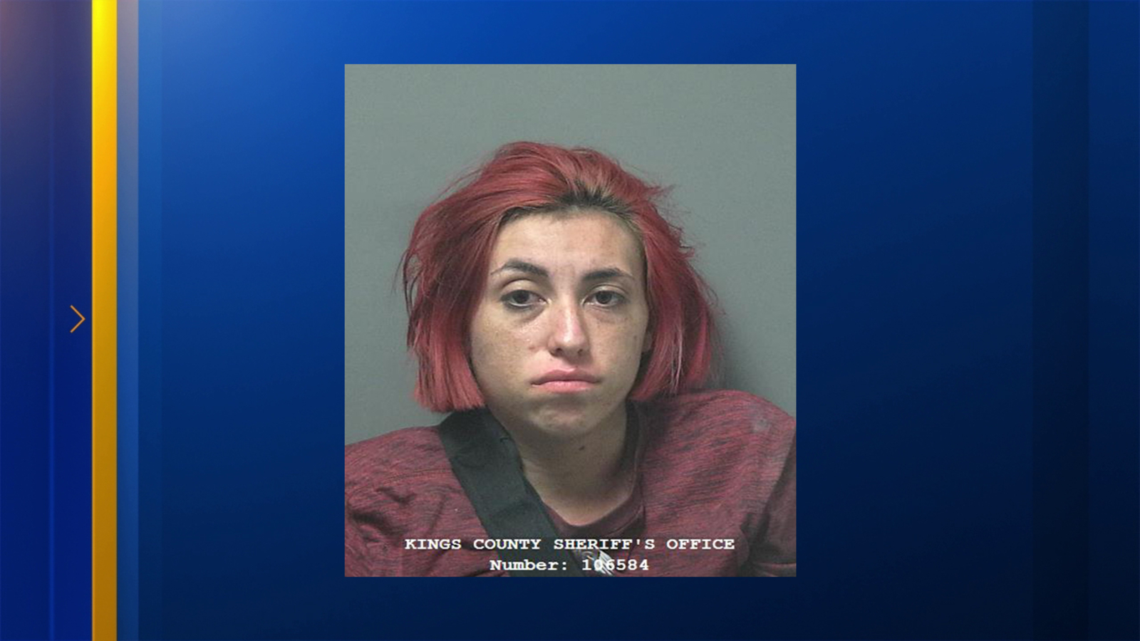 Woman arrested following 8-mile chase with stolen car in Kings County, deputies say