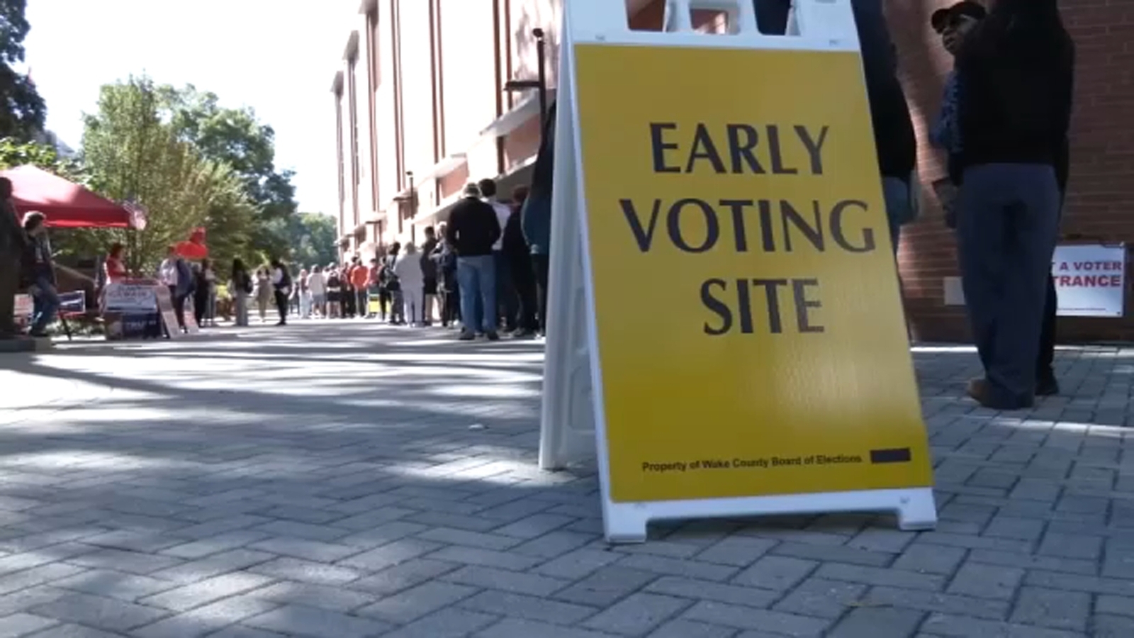 What do early voting numbers show in north carolina so far abc11