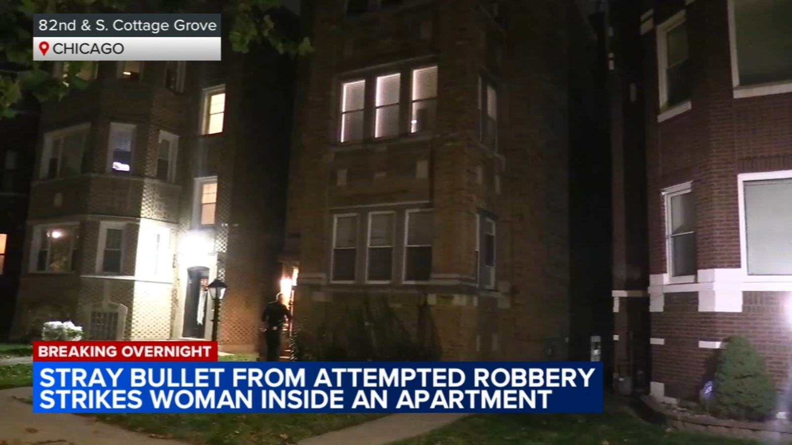Chicago shooting: Woman shot inside apartment by stray bullet from ...