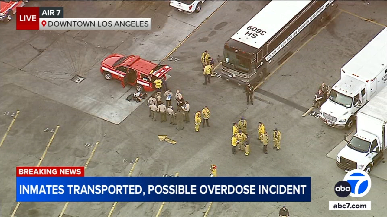 Inmates hospitalized after possible overdose at LA Men's Central Jail