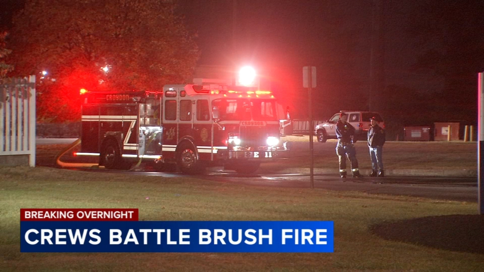 Firefighters contain brush fire in Bristol Township, Bucks County ...
