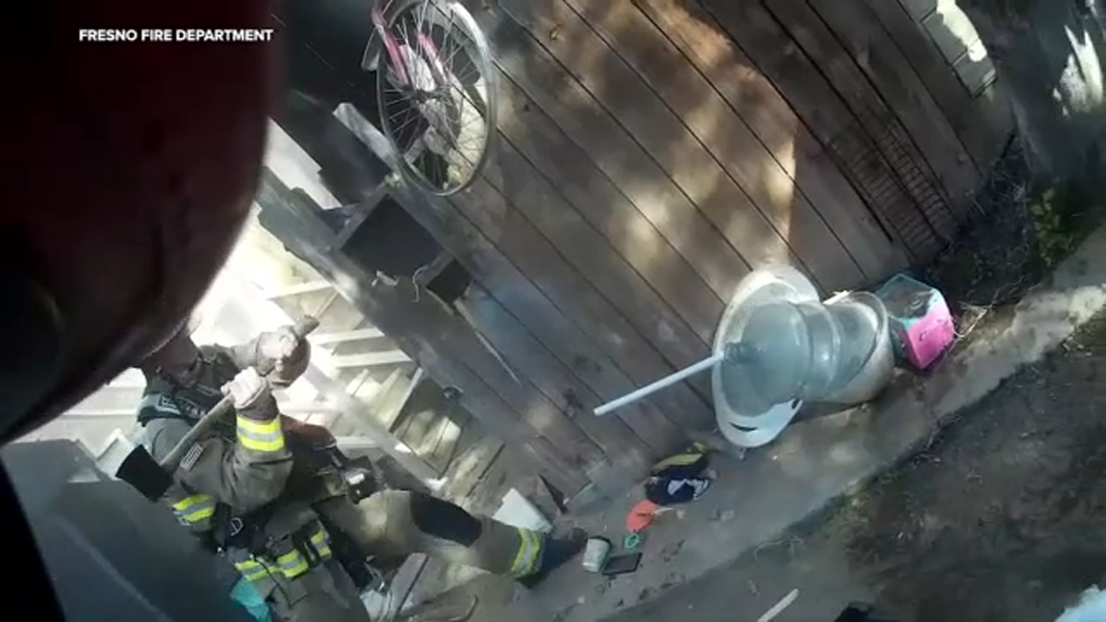 Firefighters rescue woman from burning home in central Fresno - ABC30 ...