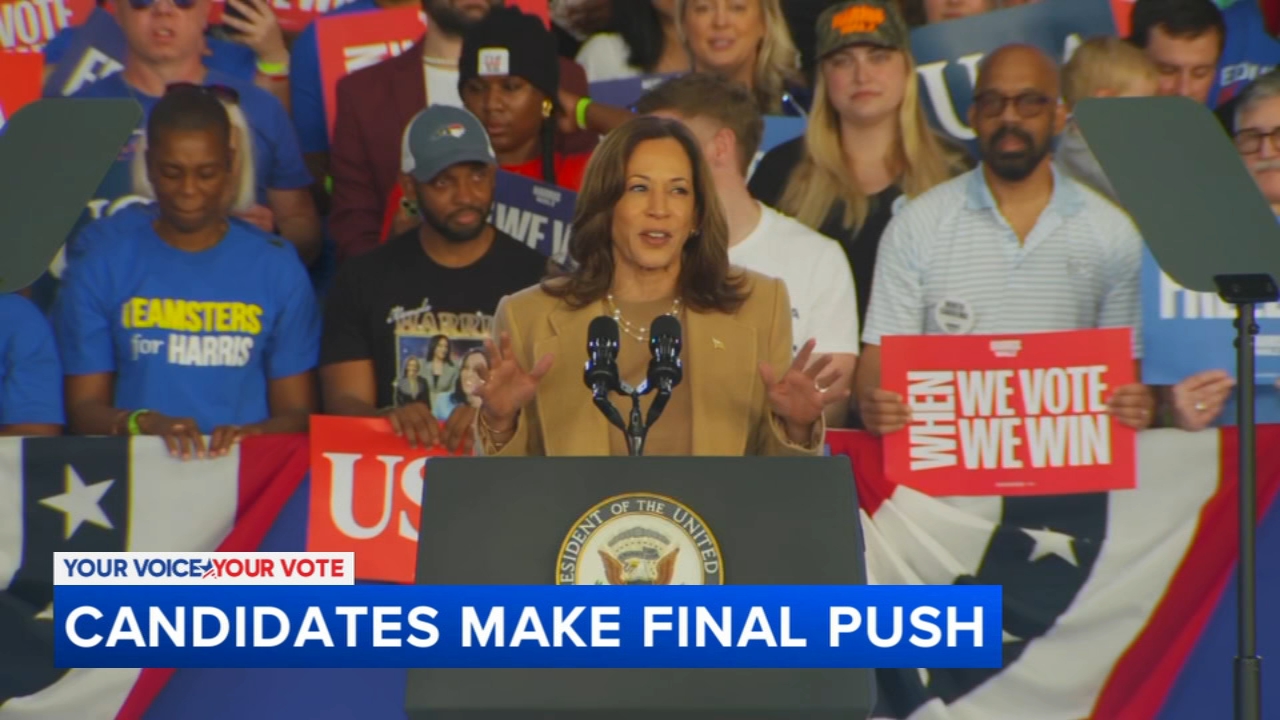 Final push in Pa. as both candidates make stops in battleground state on election eve
