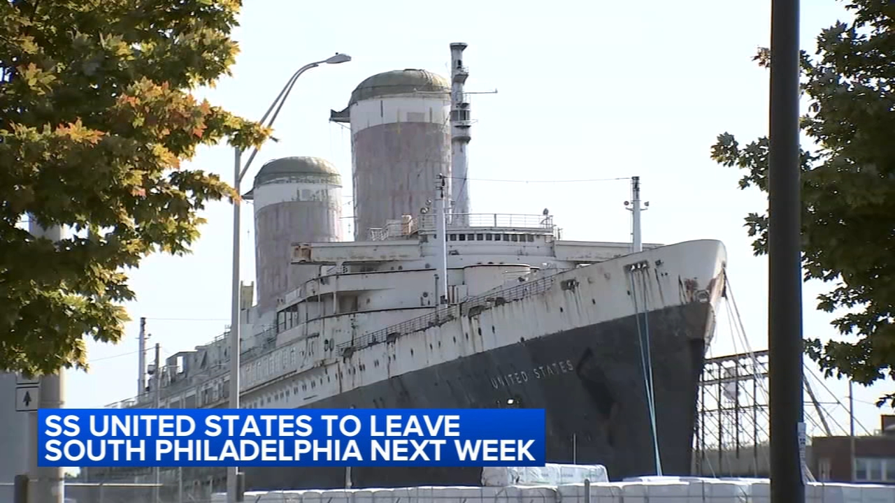 SS United States set to leave South Philadelphia berth next week 