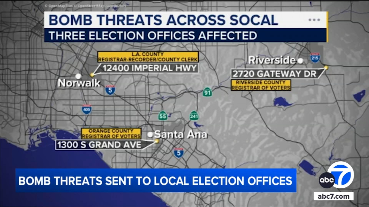 LA County election office receives latest in series of bomb threats