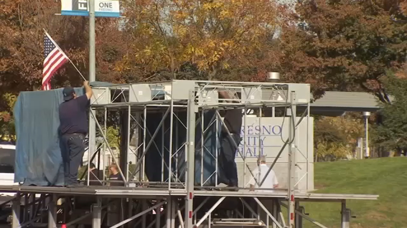 Prepping for 105th Central Valley Veterans Day Parade