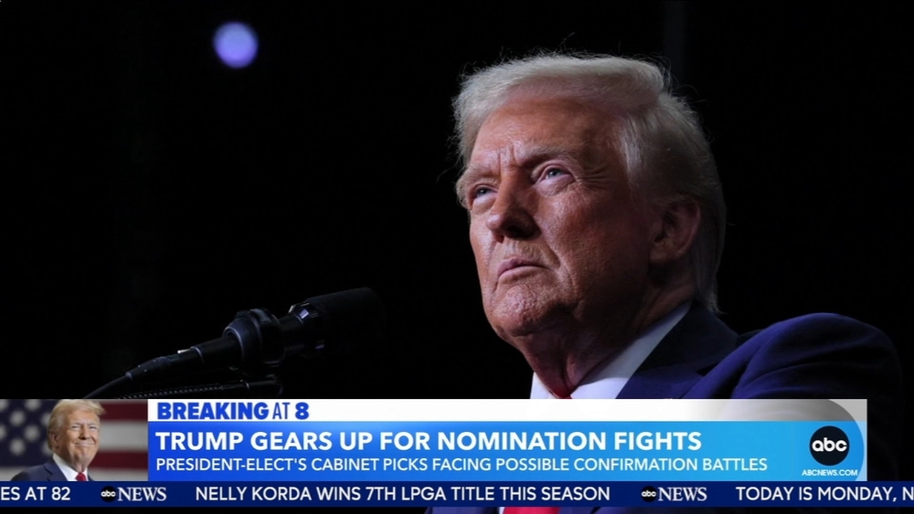 Trump gears up for nominations fight, confirms plan to use military for mass deportations