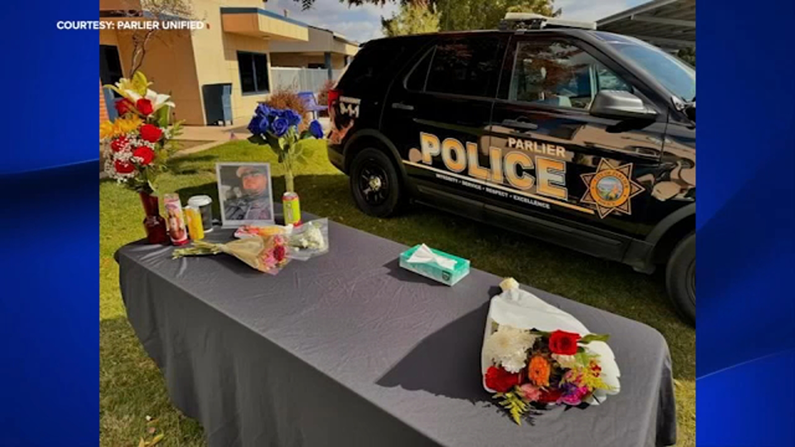 Candlelight vigil to remember Parlier police officer