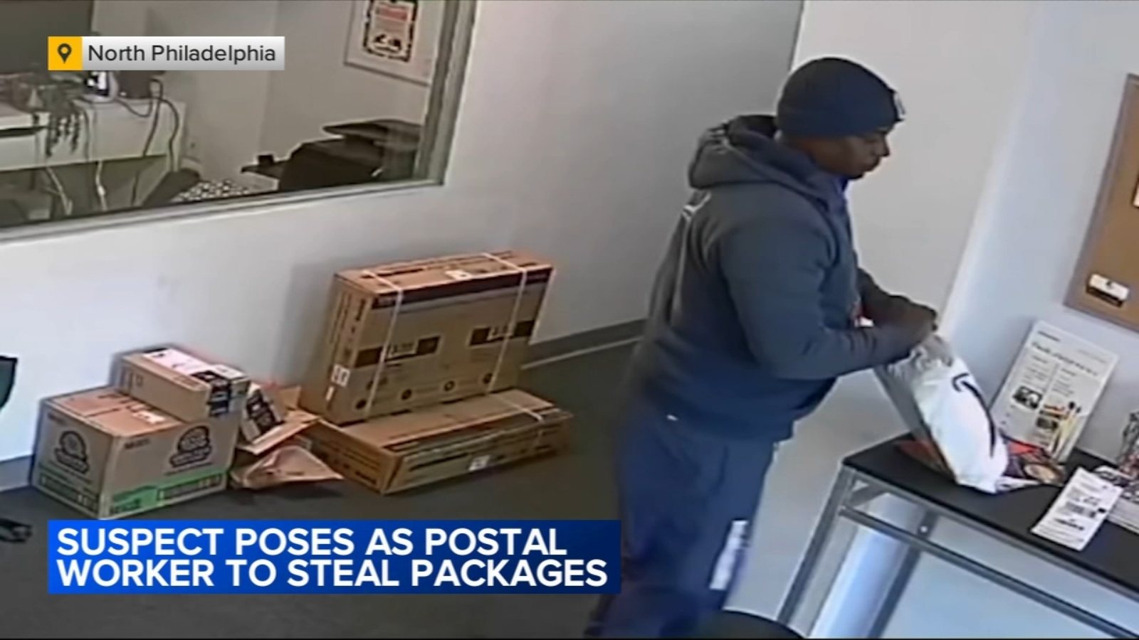 Philadelphia police search for suspected mail theft suspect allegedly ...