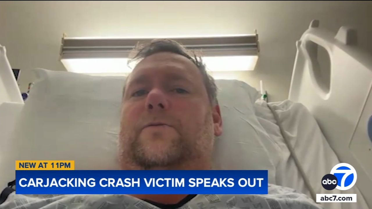 Victim of Beverly Hills carjacking crash details traumatic experience