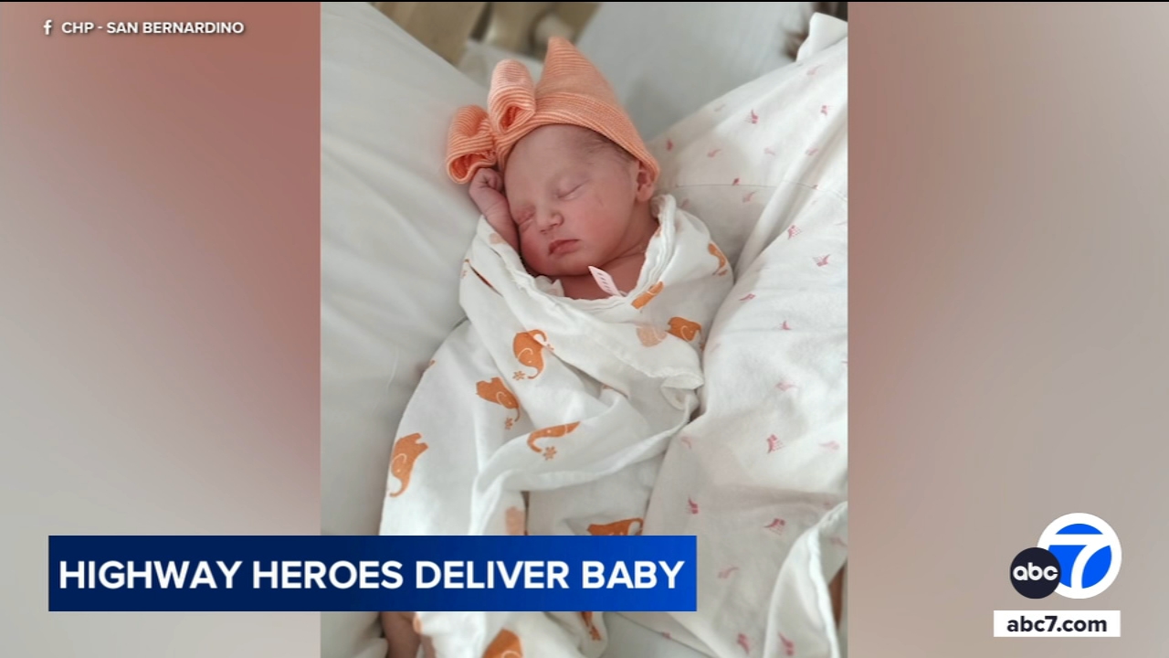 CHP helps deliver baby along I-15 in San Bernardino County