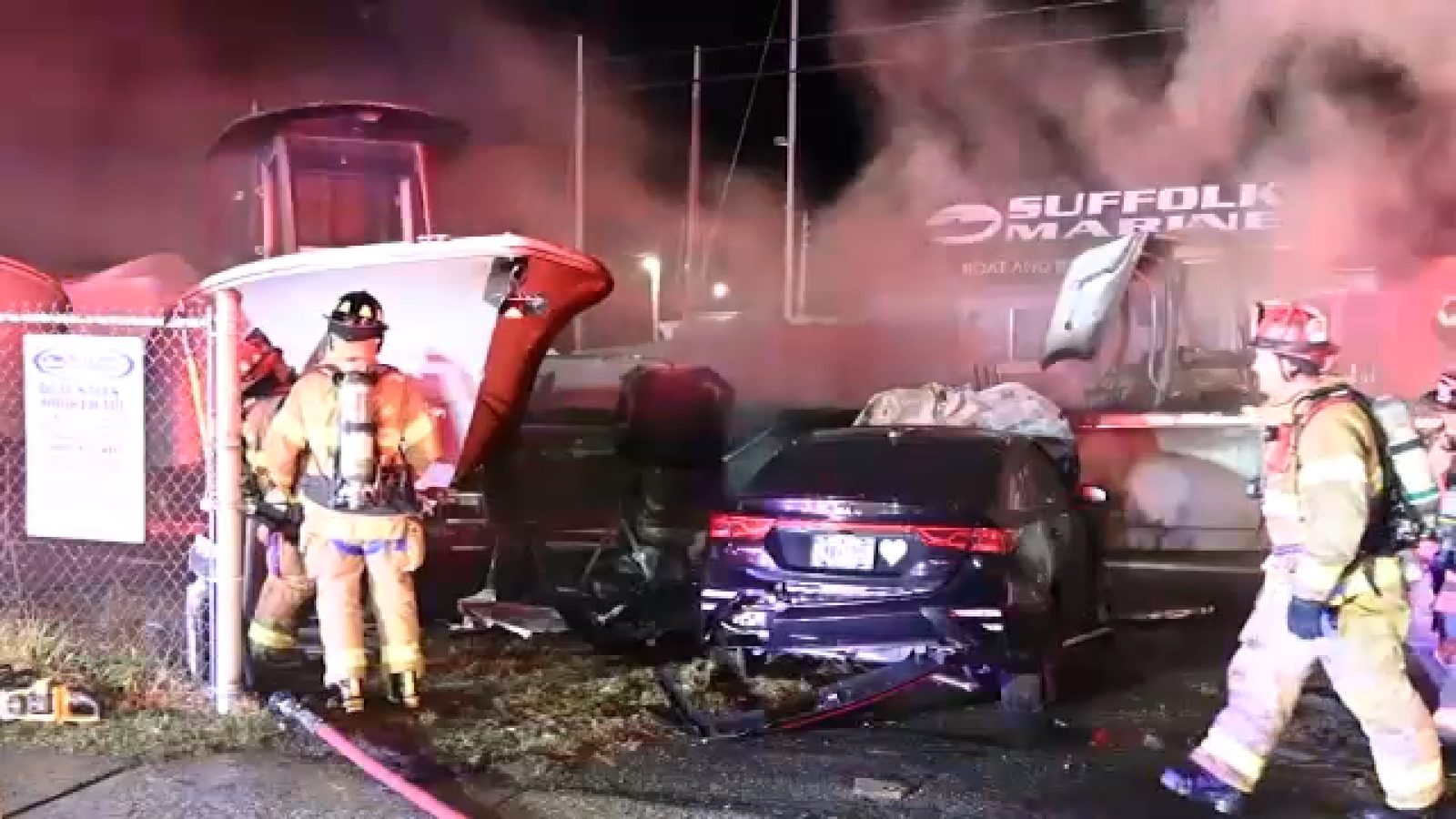 Long Island fiery crash: 54-year-old woman charged with DWI after fiery ...