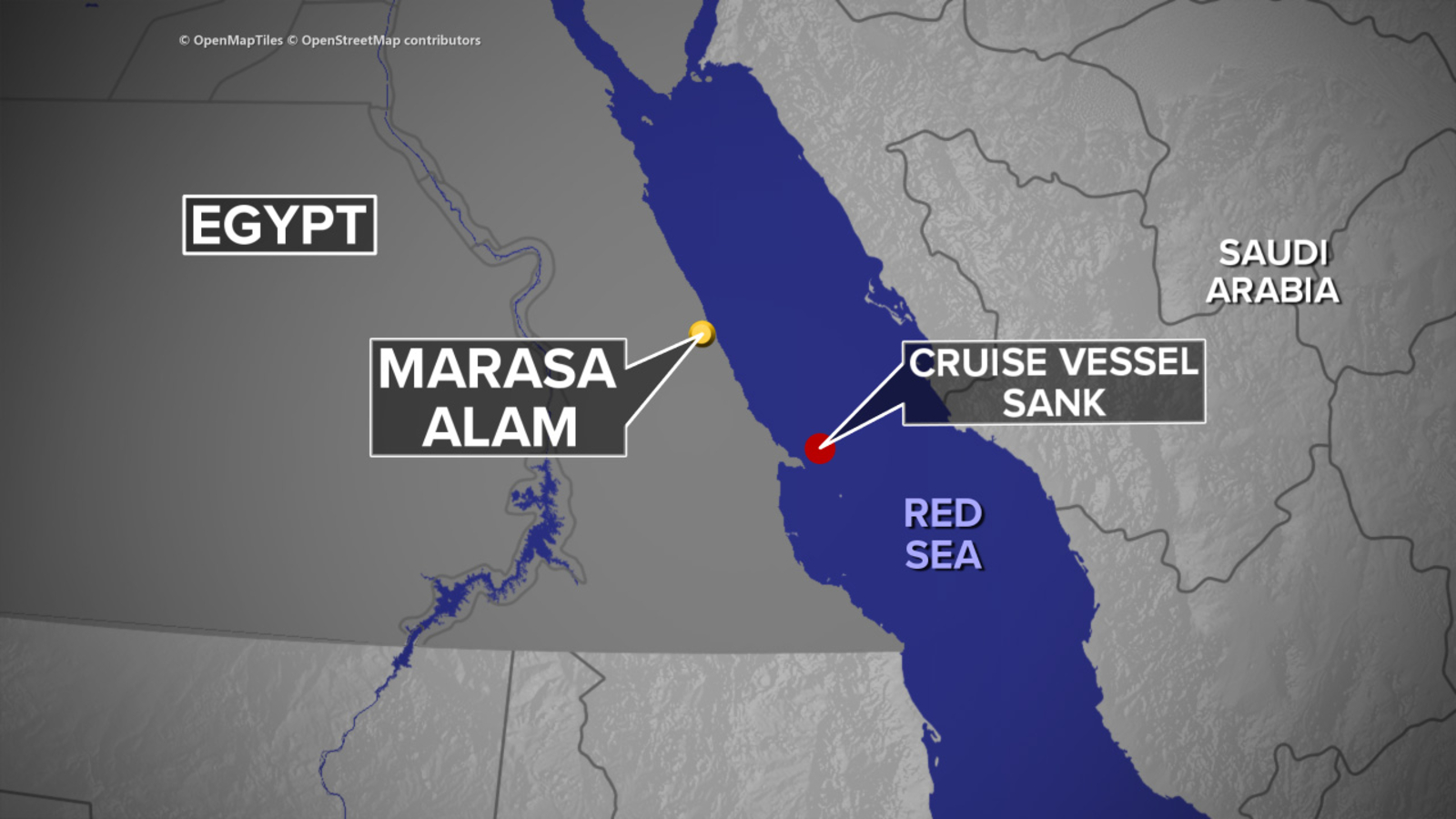 More than a dozen missing after tourist boat sinks off coast of Egypt