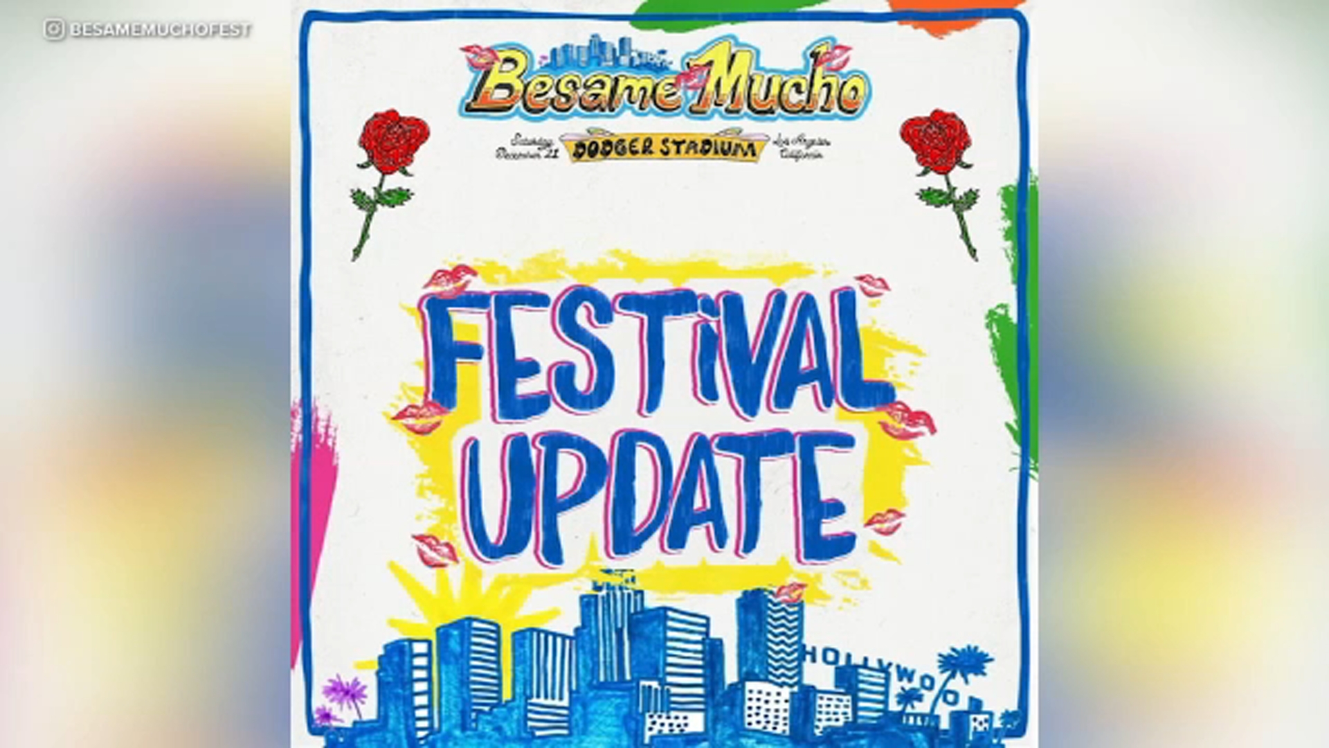 Cancelan el festival 'Bésame Mucho' de 2024 en el Dodger Stadium