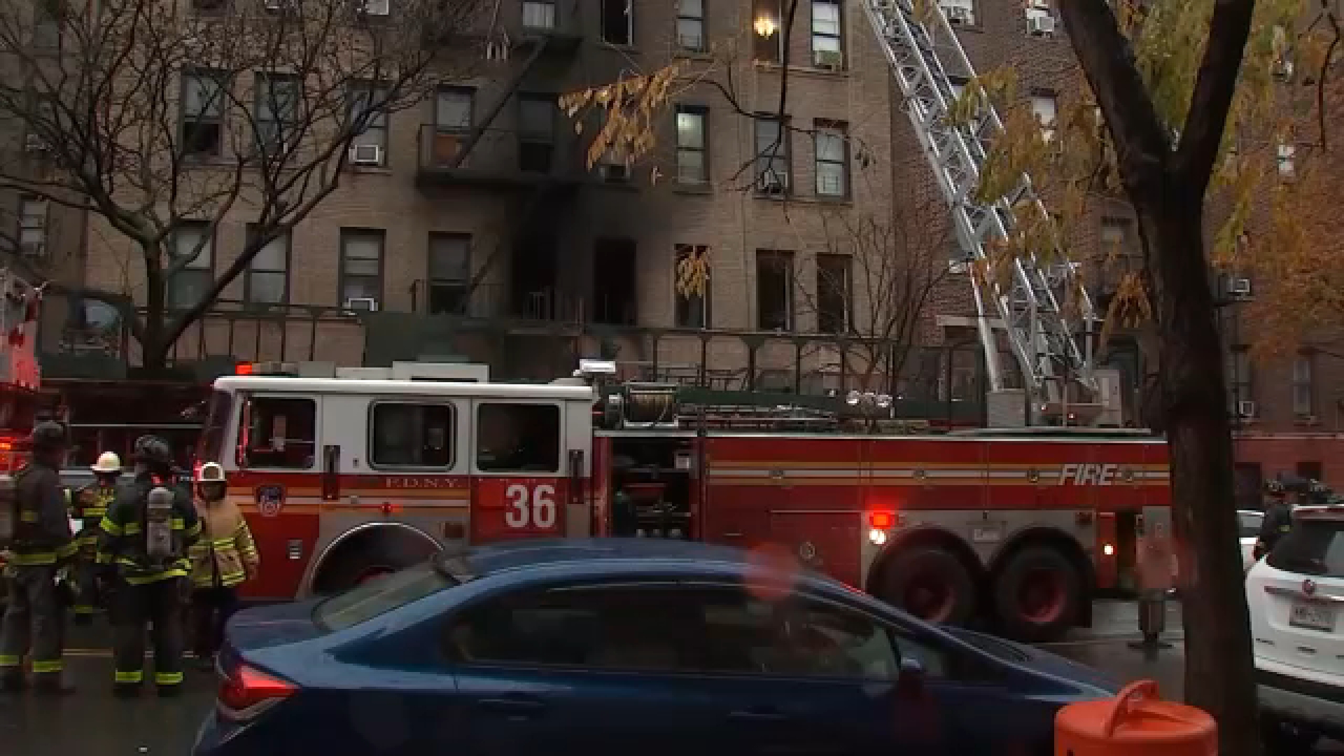 2 firefighters among 15 injured in 2-alarm fire in Upper Manhattan