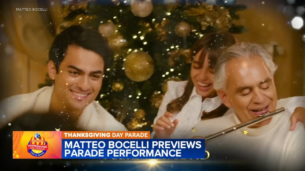 Matteo Bocelli previews performance in 6abc Dunkin' Thanksgiving Day Parade