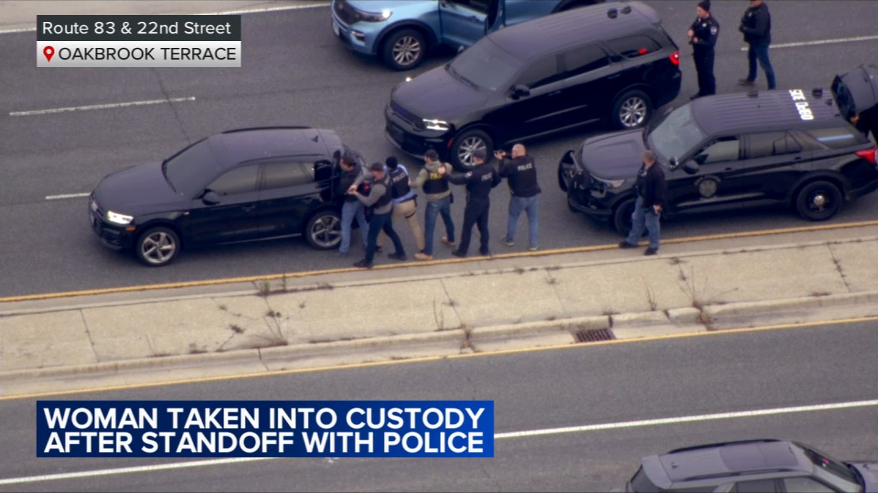 Burglary suspect arrested after crash, standoff near Oak Brook mall