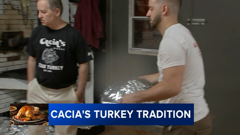 Cacia's Bakery continues Thanksgiving Day tradition of cooking turkeys for customers