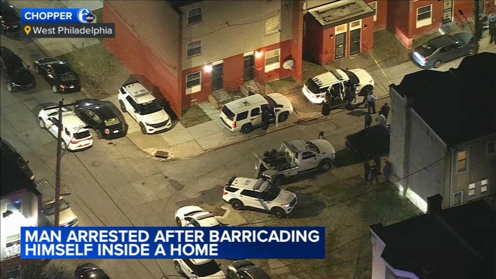 Man in custody after barricading himself inside Philadelphia home with ...