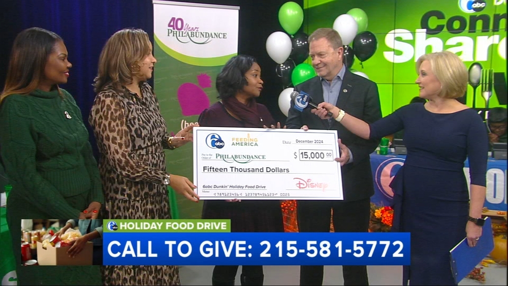 Disney donates $15K to help fight hunger in Philadelphia region
