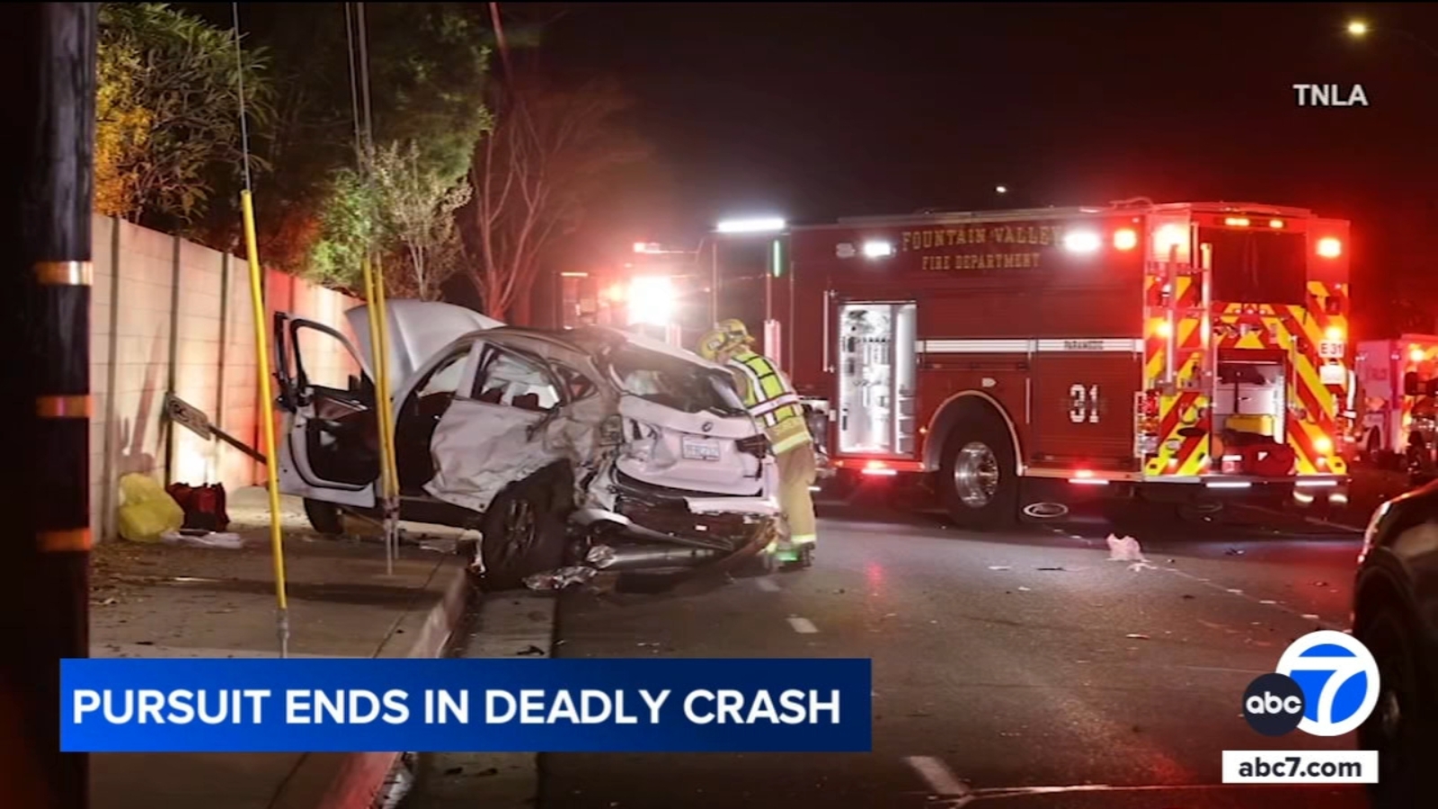 Fountain Valley chase: Woman killed after arson suspect slams pickup ...