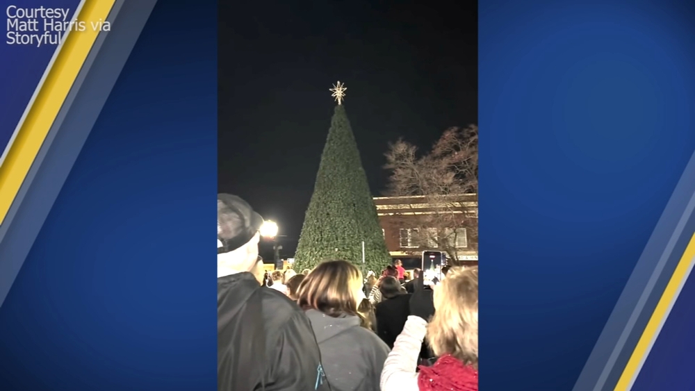 VIDEO: Light failure at NC Christmas tree lighting disappoints crowd