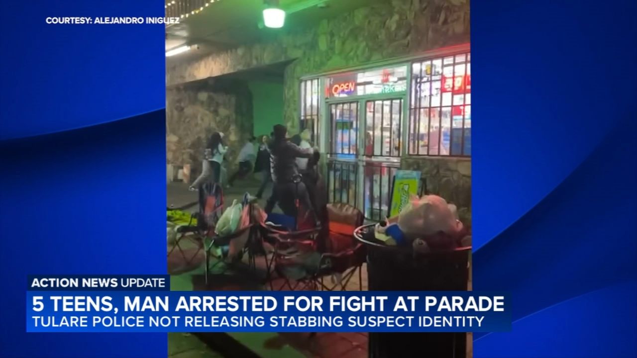 5 teens and man arrested for fight at Tulare Christmas parade