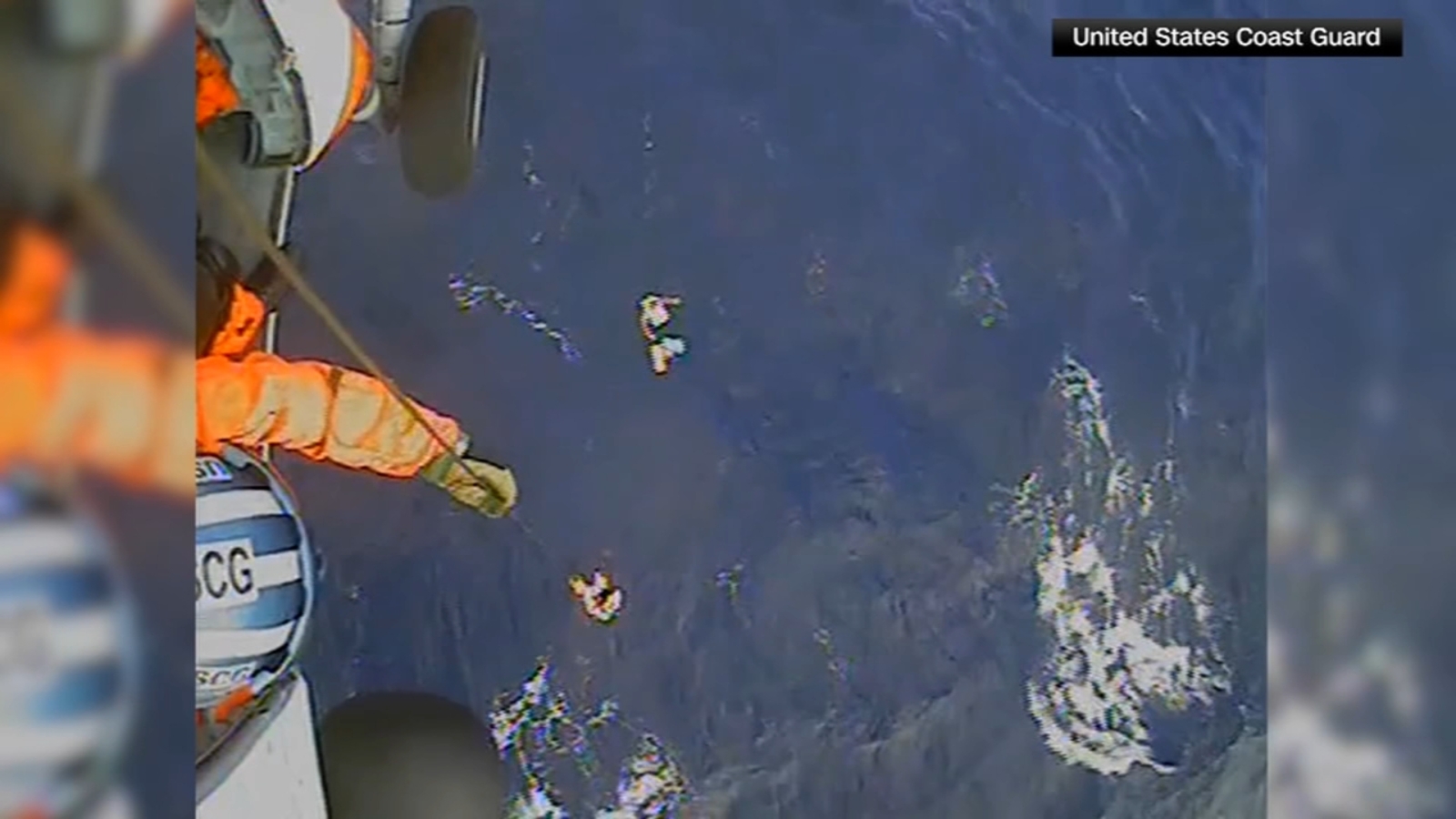 VIDEO: US Coast Guard rescues 3 people sailing off coast of Cape ...