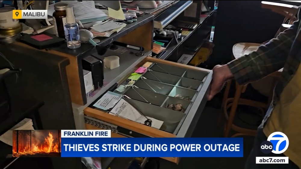 Thieves take advantage of Franklin Fire power shut-off, hit surf shop