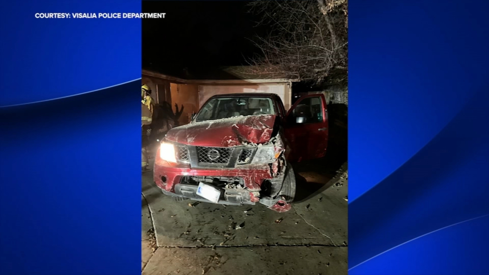 Teen arrested after crashing grandparent's car into Visalia home, police say