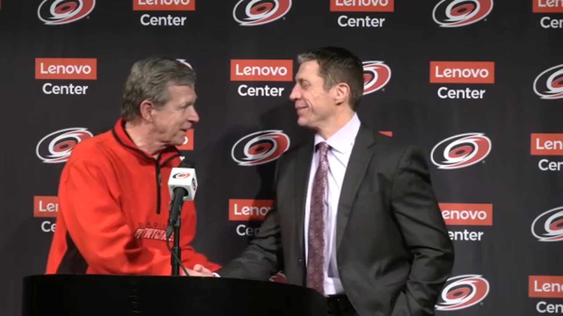 Gov. presents Hurricanes' coach Brind'Amour with NC honor