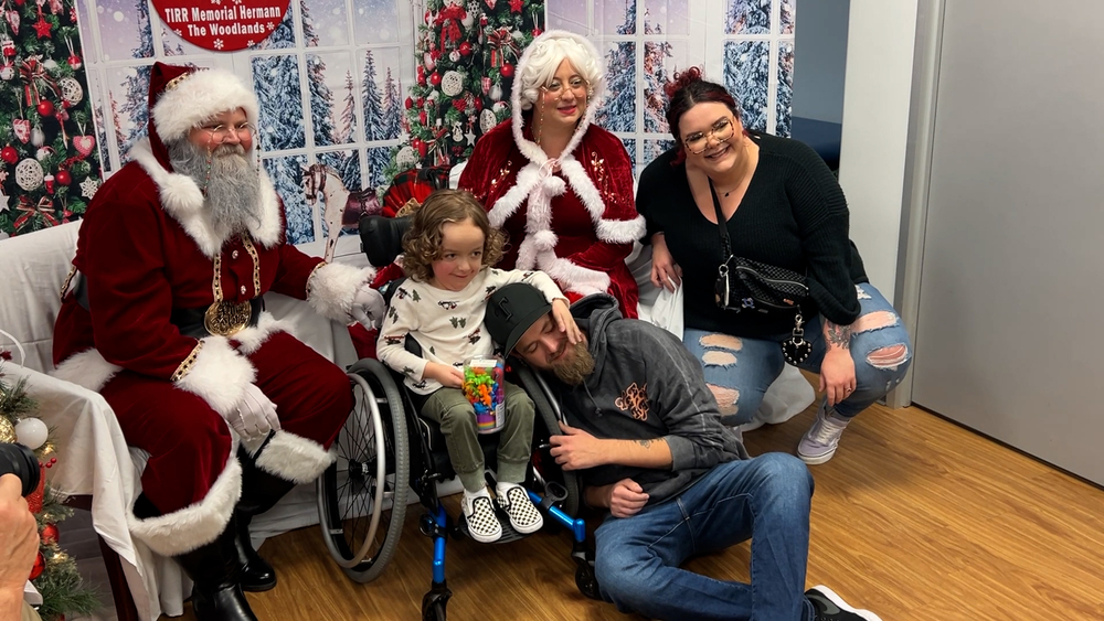 Santa's special stop for pediatric patients in The Woodlands