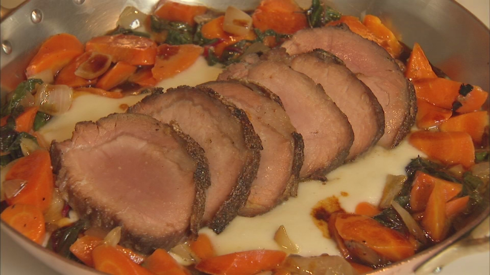 Extra Course New pork tenderloin entree at NoMi ABC7 Chicago