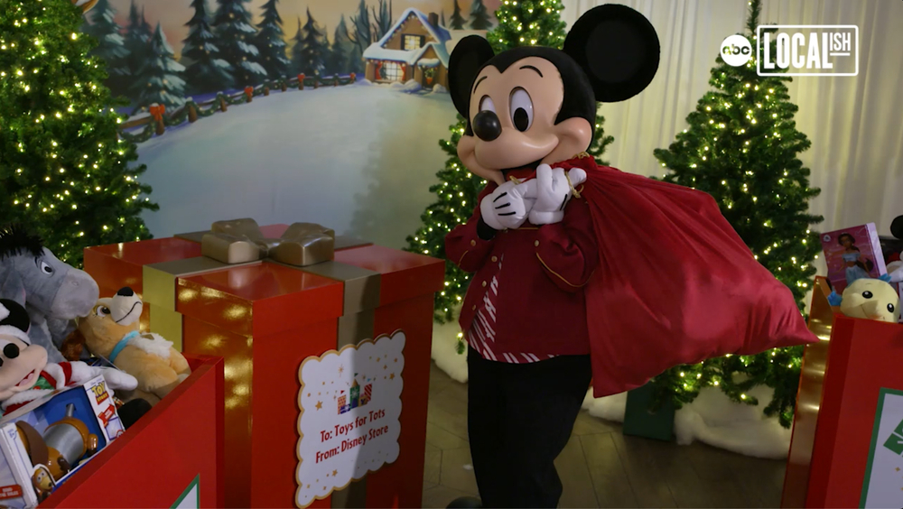 Mickey Mouse Delivers Toys Around The World For Charity