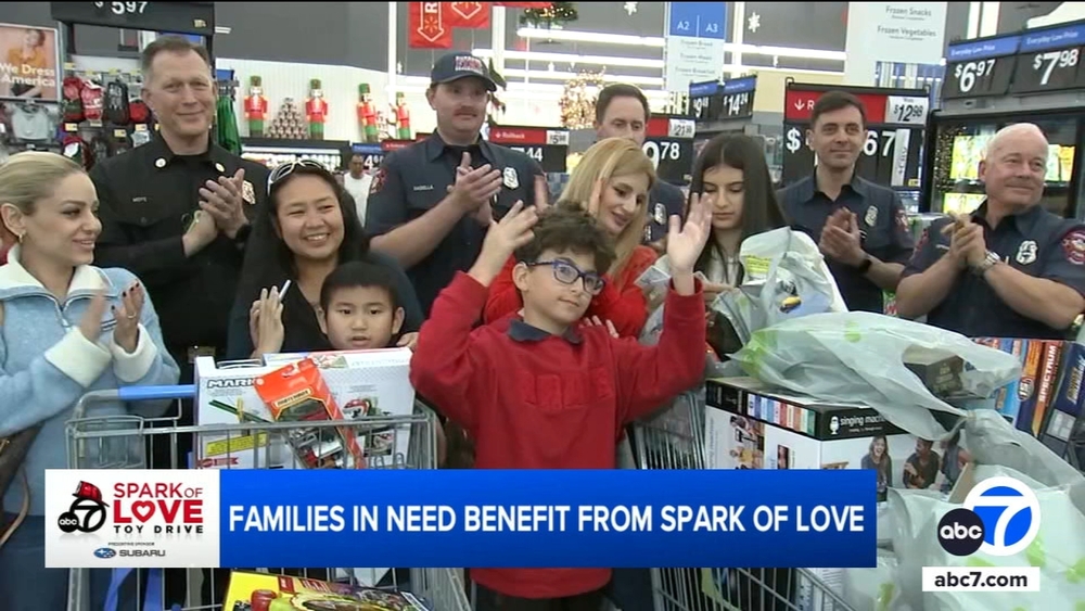Spark of Love: Kids receive free shopping spree at Walmart in Burbank
