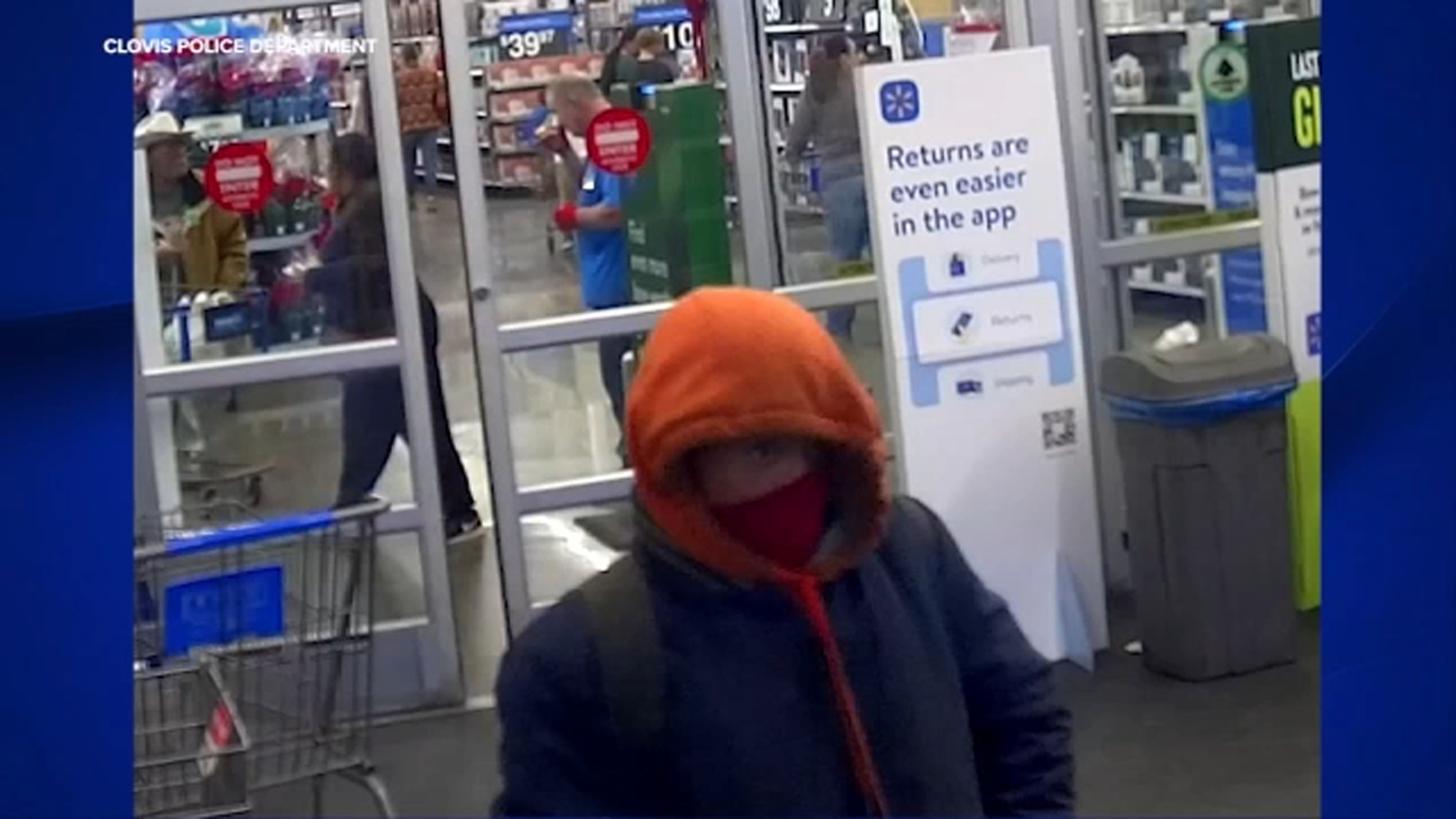 Suspect wanted for stealing Salvation Army Kettle in Clovis