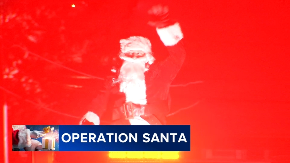 We ride along as Santa visits neighborhoods in Ambler & Lower Gwynedd Twp.