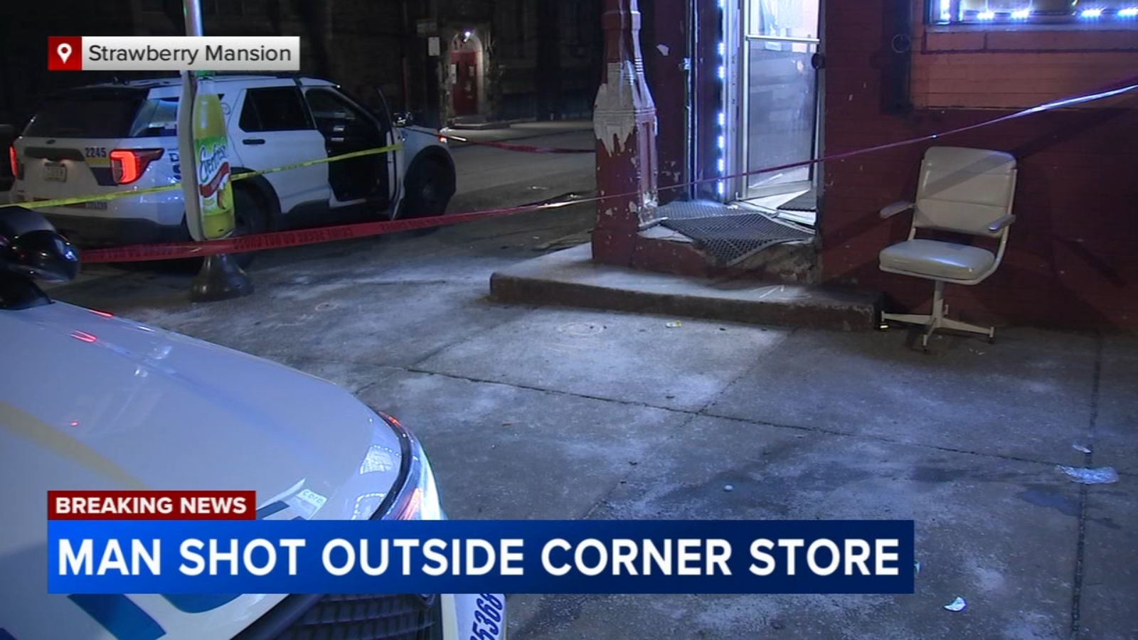 Man shot just outside corner store in Strawberry Mansion - 6abc ...