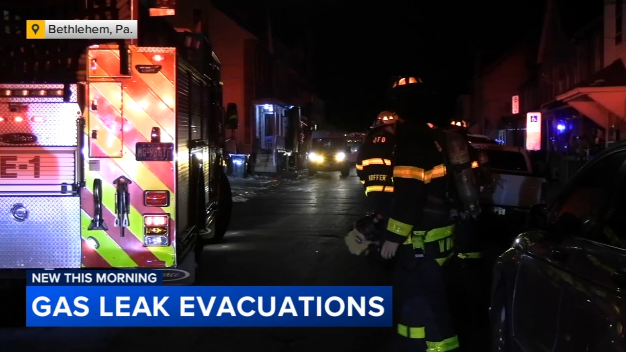 Dozens forced out of their homes after gas leak in Bethlehem