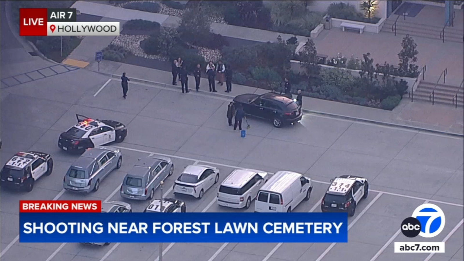 LAPD investigating reports of shooting near Forest Lawn cemetery in Hollywood
