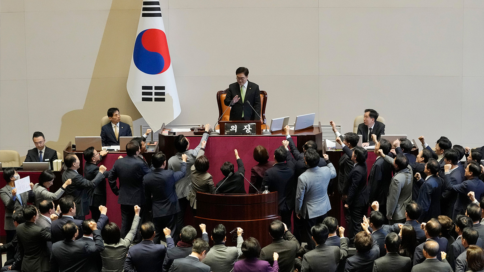 South Korea's opposition-controlled National Assembly votes to impeach acting President Han