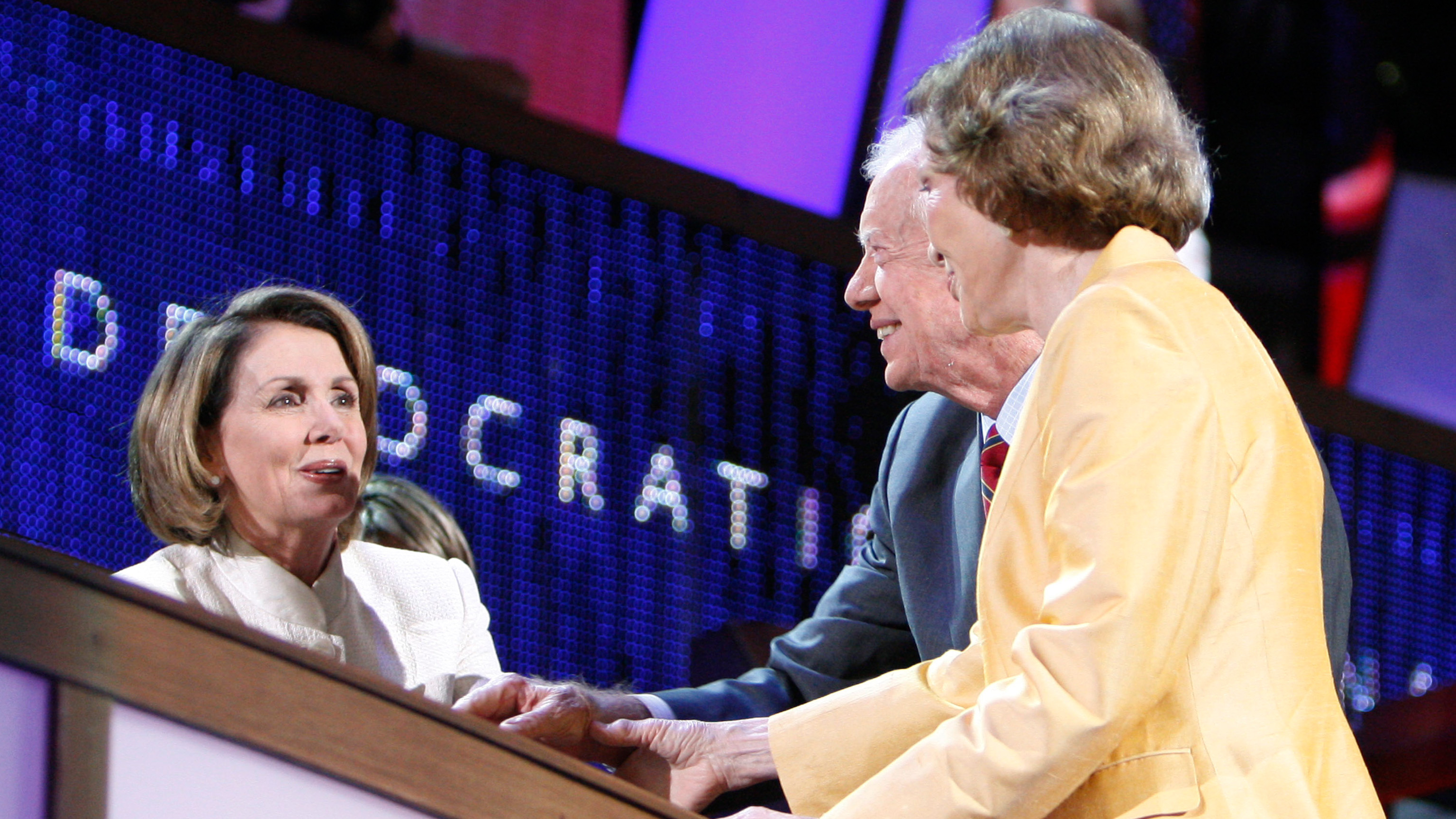 Nancy Pelosi reacts to the death of former President Jimmy Carter