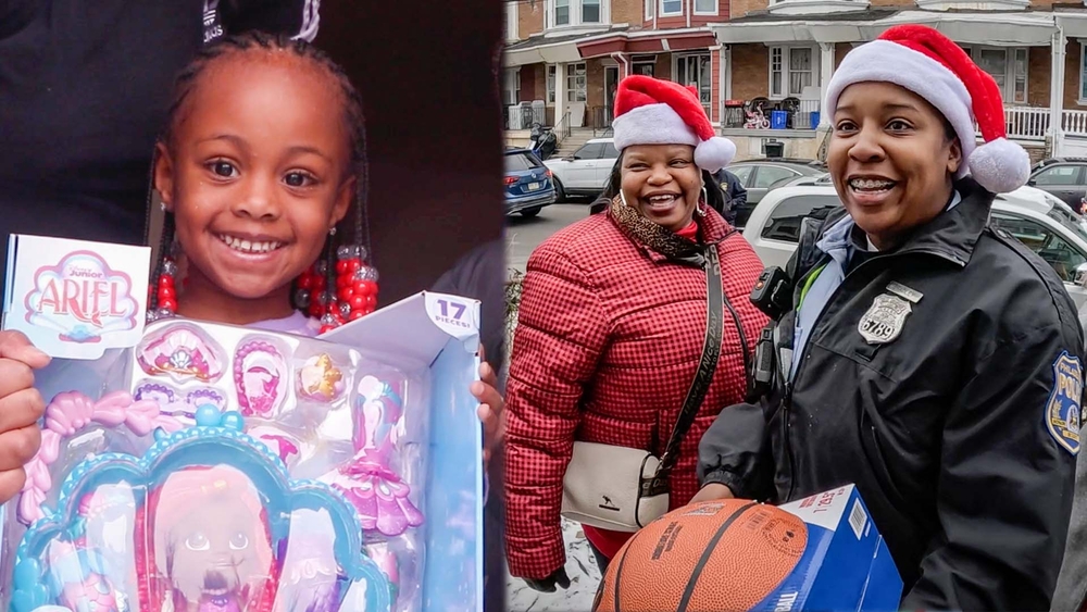 Philly police officers spend Christmas Day delivering gifts to kids