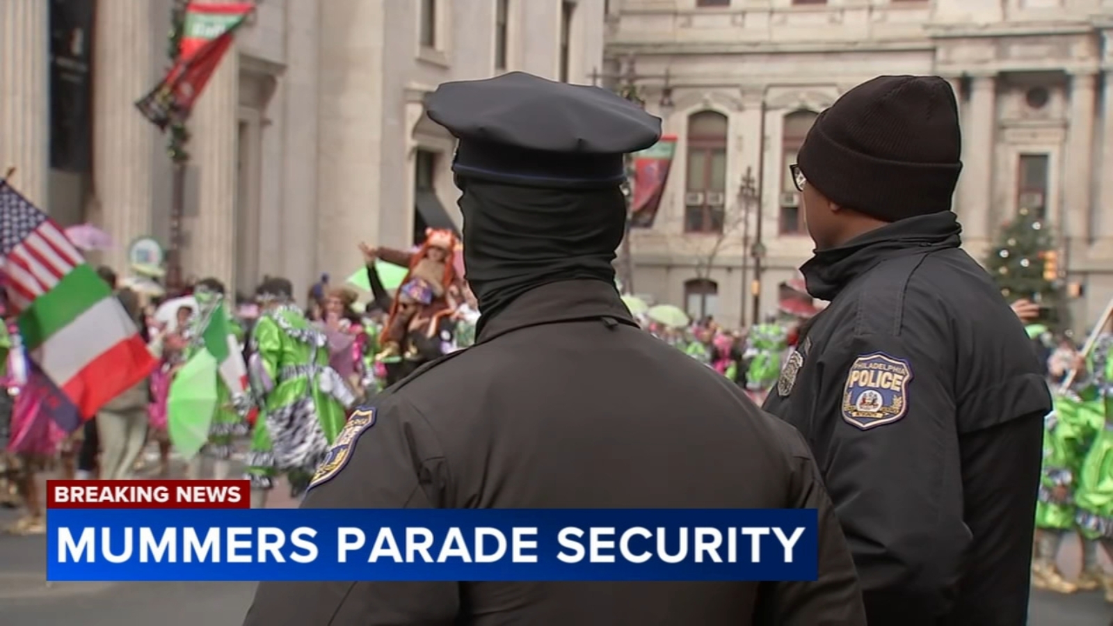 Security Parade Tight security at Mummers Parade in Philadelphia with New Orleans ...
